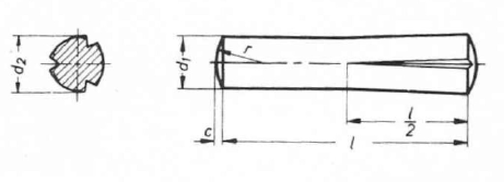 DIN 1472    2 x   8  steel